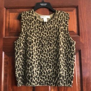 Cheetah Sleeveless Top